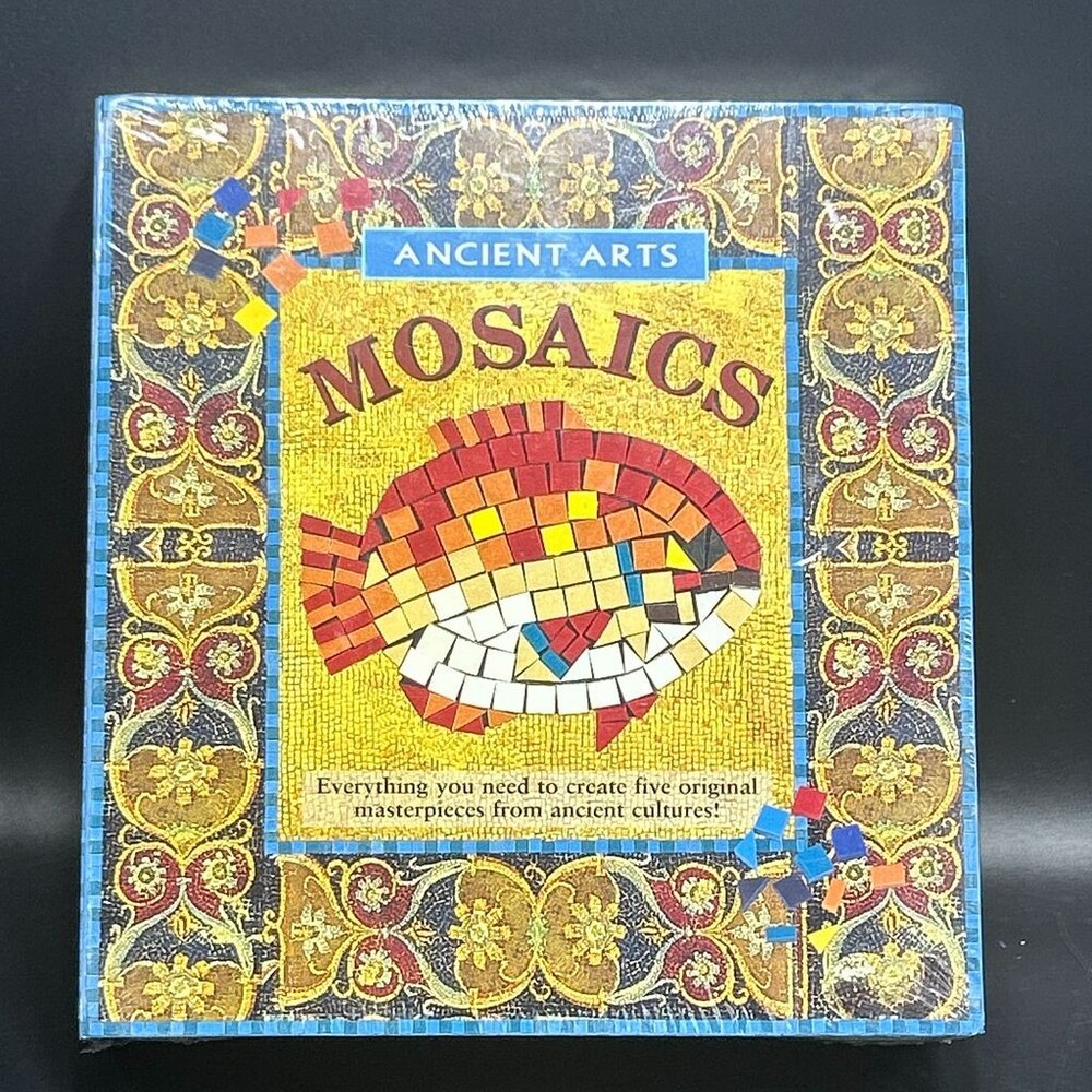 Ancient Arts Mosaics Craft Kit 5 Projects Tiles Tesserae - Mosaic Crafts English